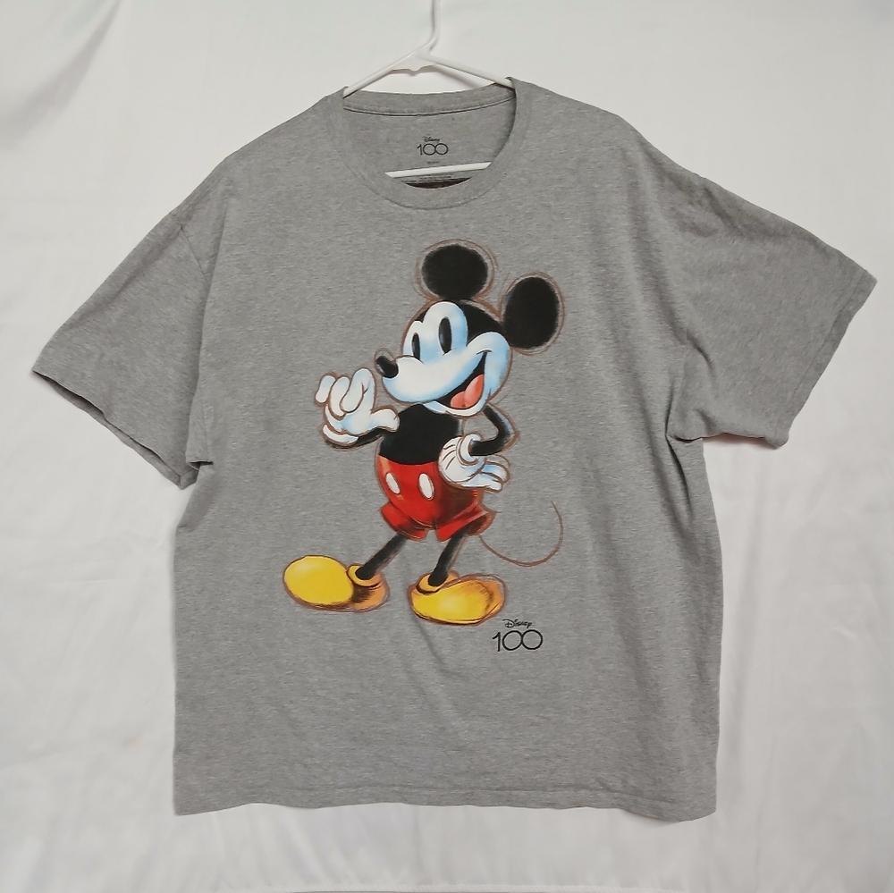 Disney Gray Mickey Mouse Men's T-Shirt